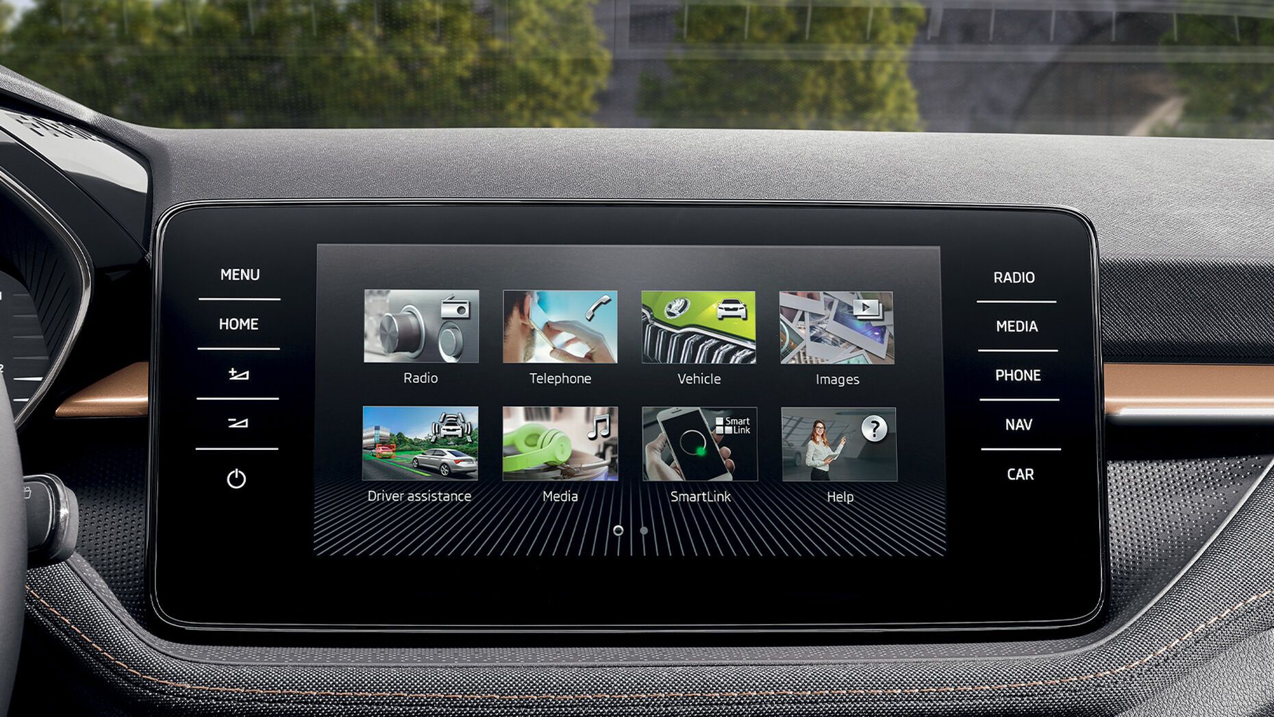 Škoda Fabia Frontkonsole mit digitalem Display