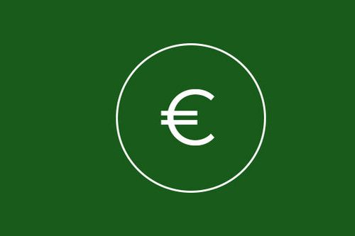 Ícone do Euro num fundo verde - Škoda PT 