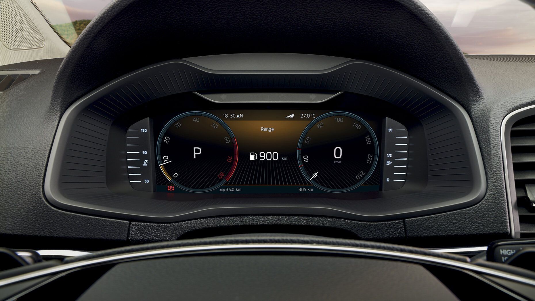 Virtual Cockpit des Škoda Karoq