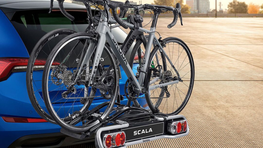 Škoda Scala Fahrradheckträger zwei Fahrräder